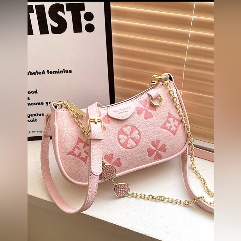 NWOT Pink, Versatile, Casual Cross Body Small Luxury Shoulder Bag Purse